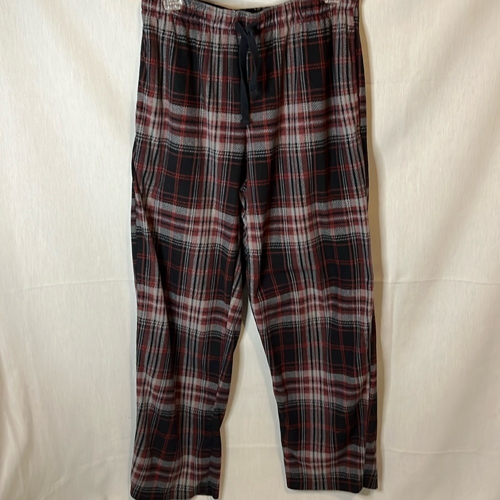 Joe Boxer Plaid Red Black White Sleepwear Pants Large